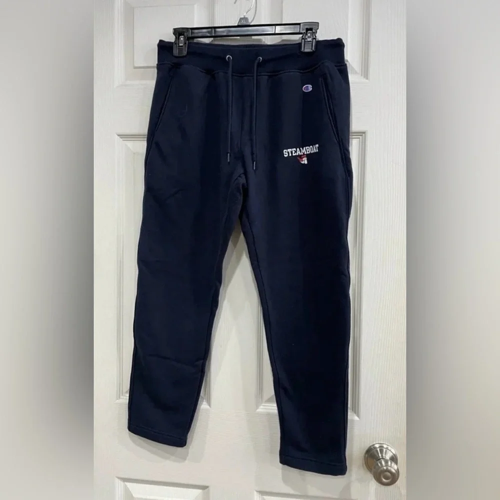 Steamboat Mens Medium Sweatpants by Champion Navy